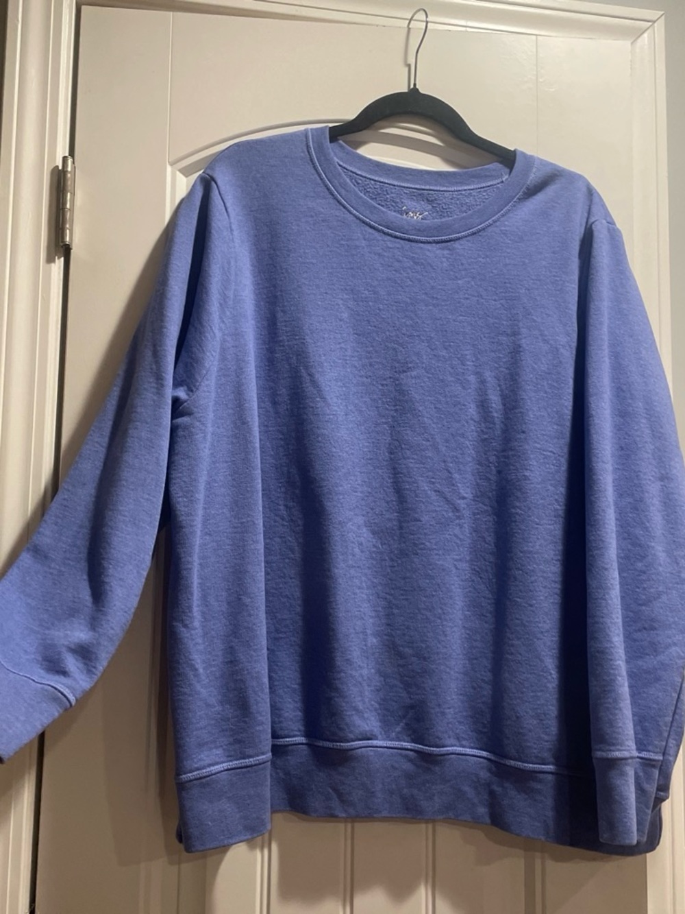 JMS by Hanes Peri Blue Fleece Sweatshirt Plus Size 3X 22W 24W